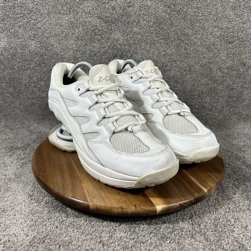 Z-Coil Freedom Classic Mens Sz 10 White Coil Spring Heel Therapeutic Shoes Used